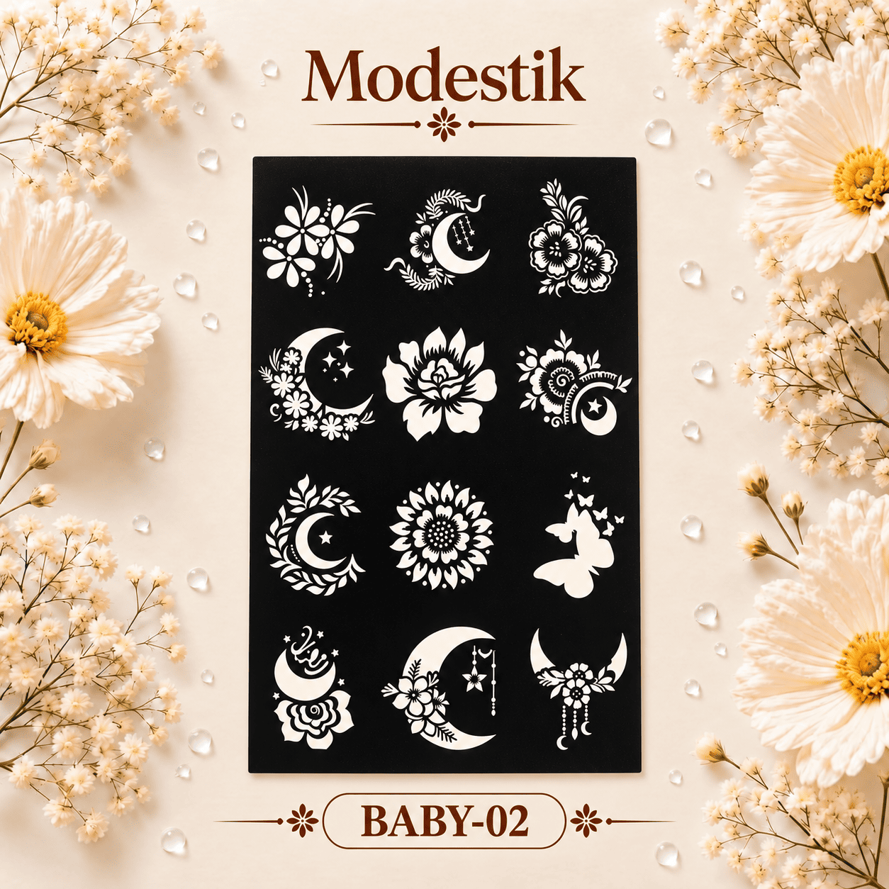 Modestik Deshio Stencil Sticker Baby 02