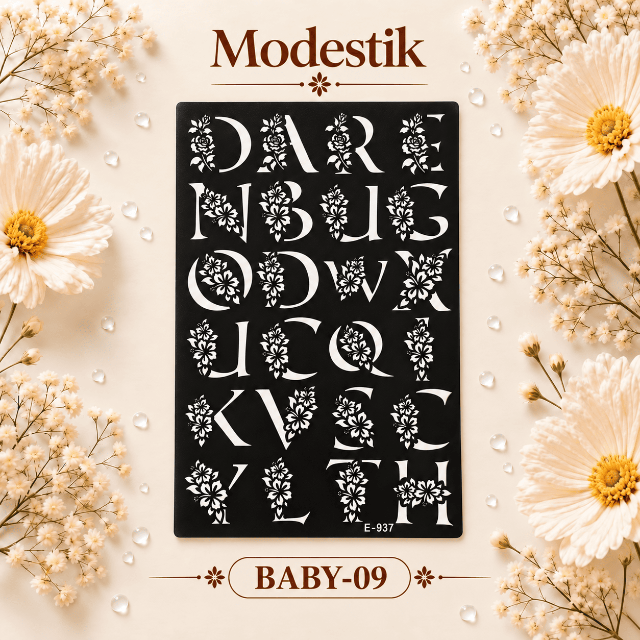 Modestik Deshio Stencil Sticker Baby 09