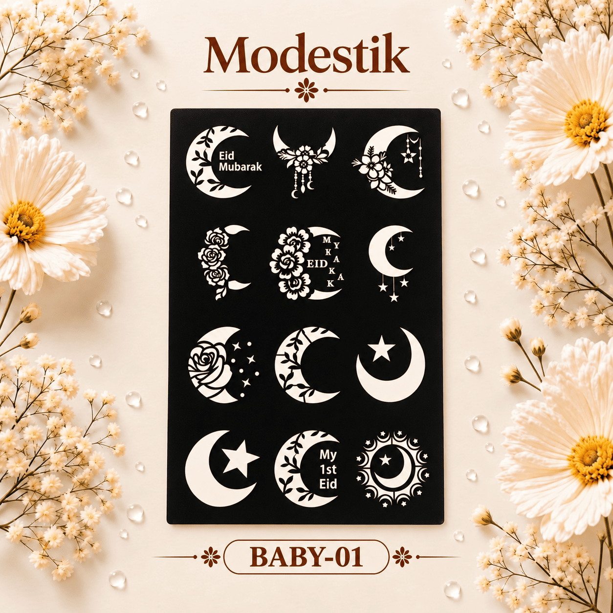 Modestik Deshio Stencil Sticker Baby 01