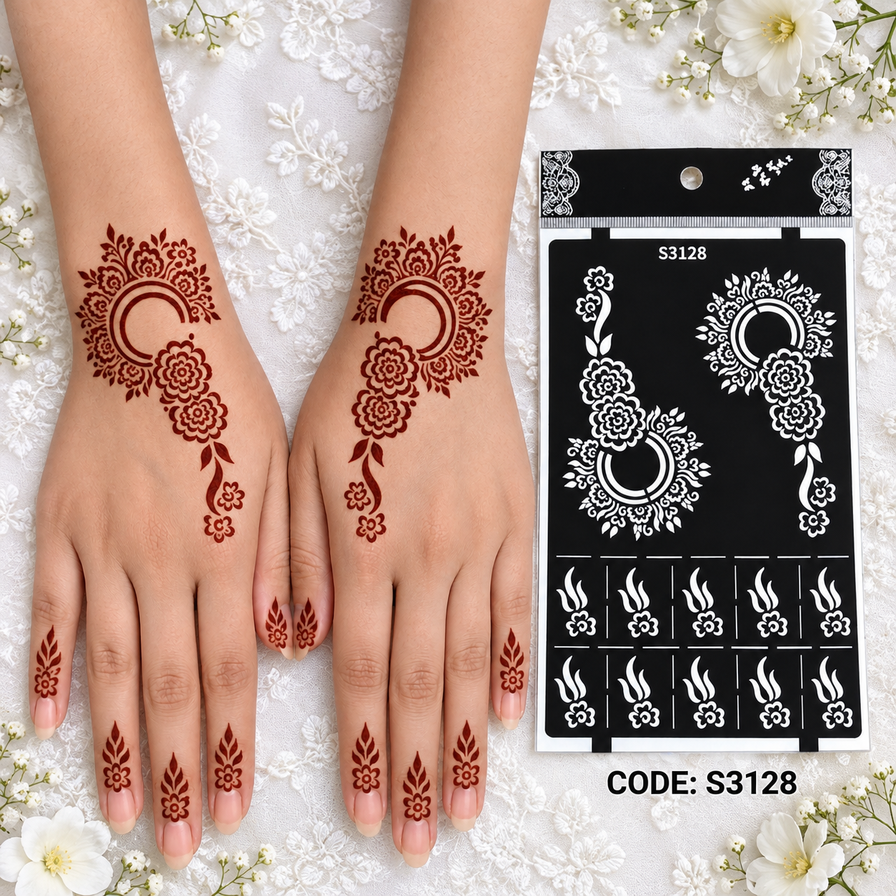 Modestik Imported Stencil Sticker S3128