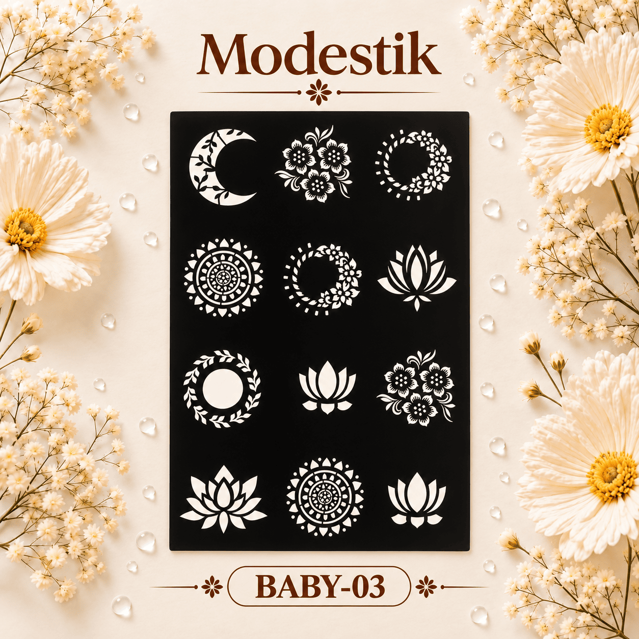 Modestik Deshio Stencil Sticker Baby 03