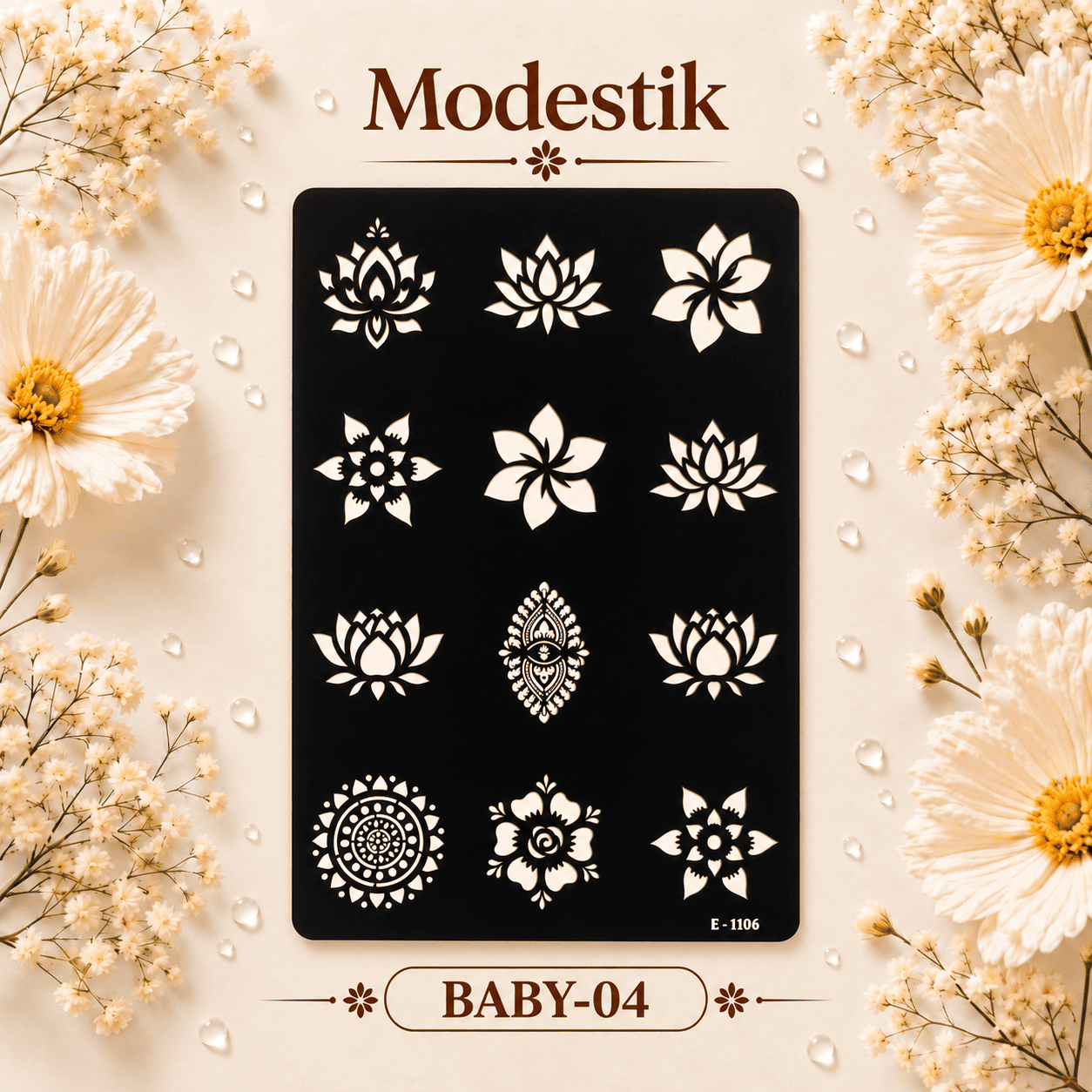 Modestik Deshio Stencil Sticker Baby 04