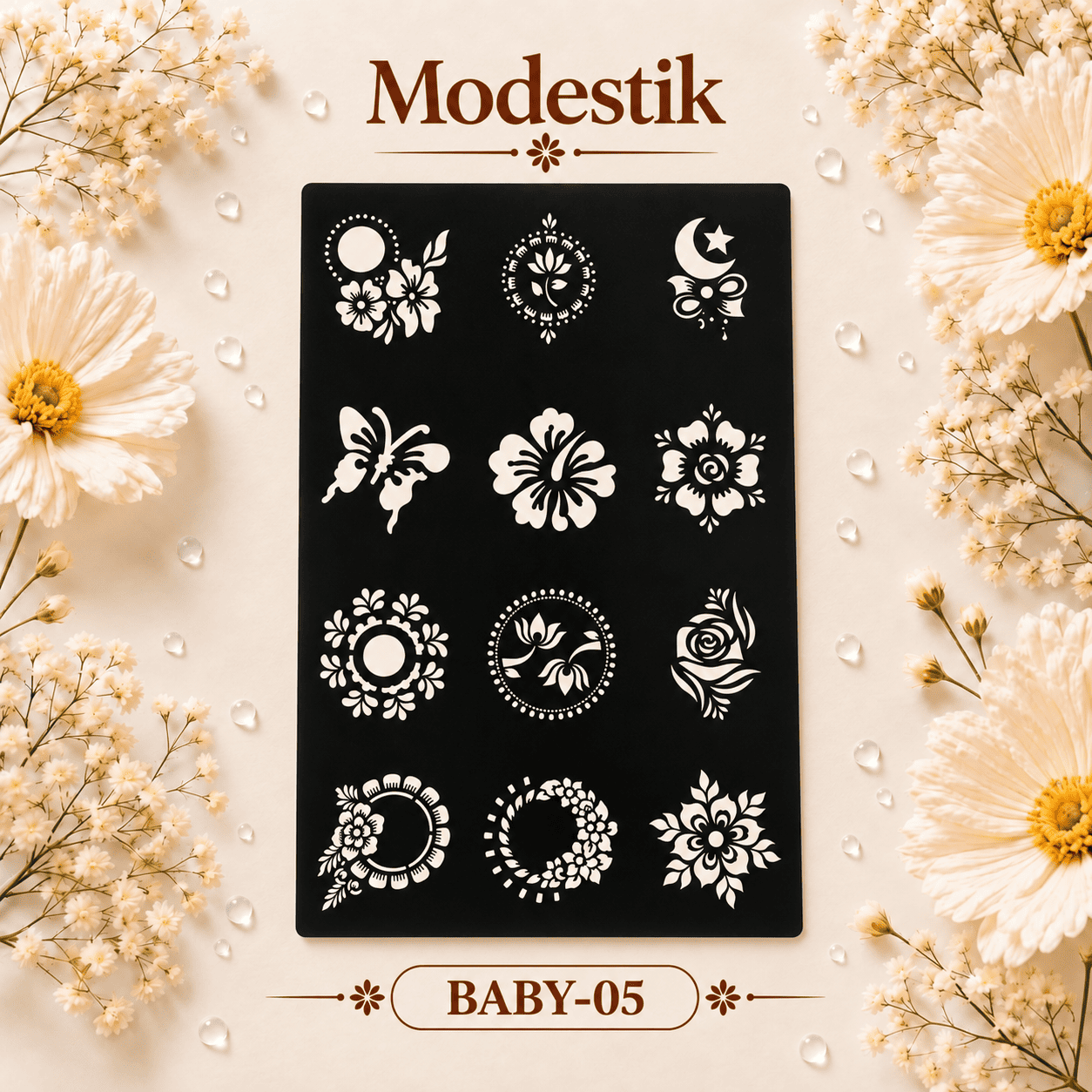Modestik Deshio Stencil Sticker Baby 05