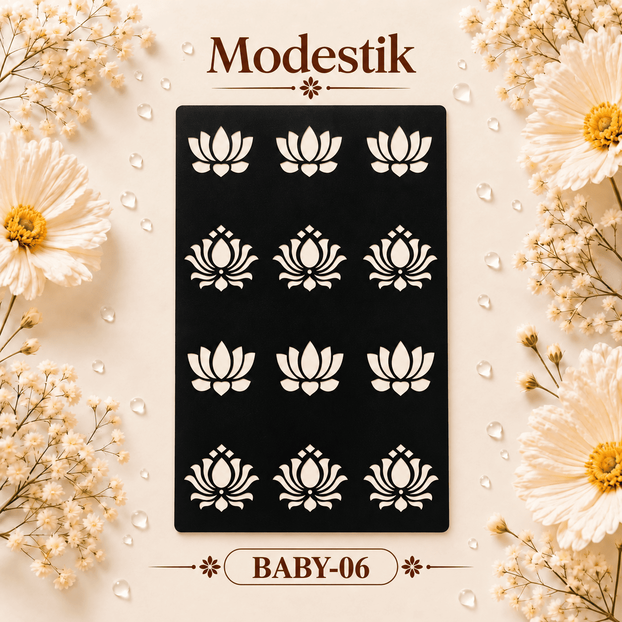 Modestik Deshio Stencil Sticker Baby 06
